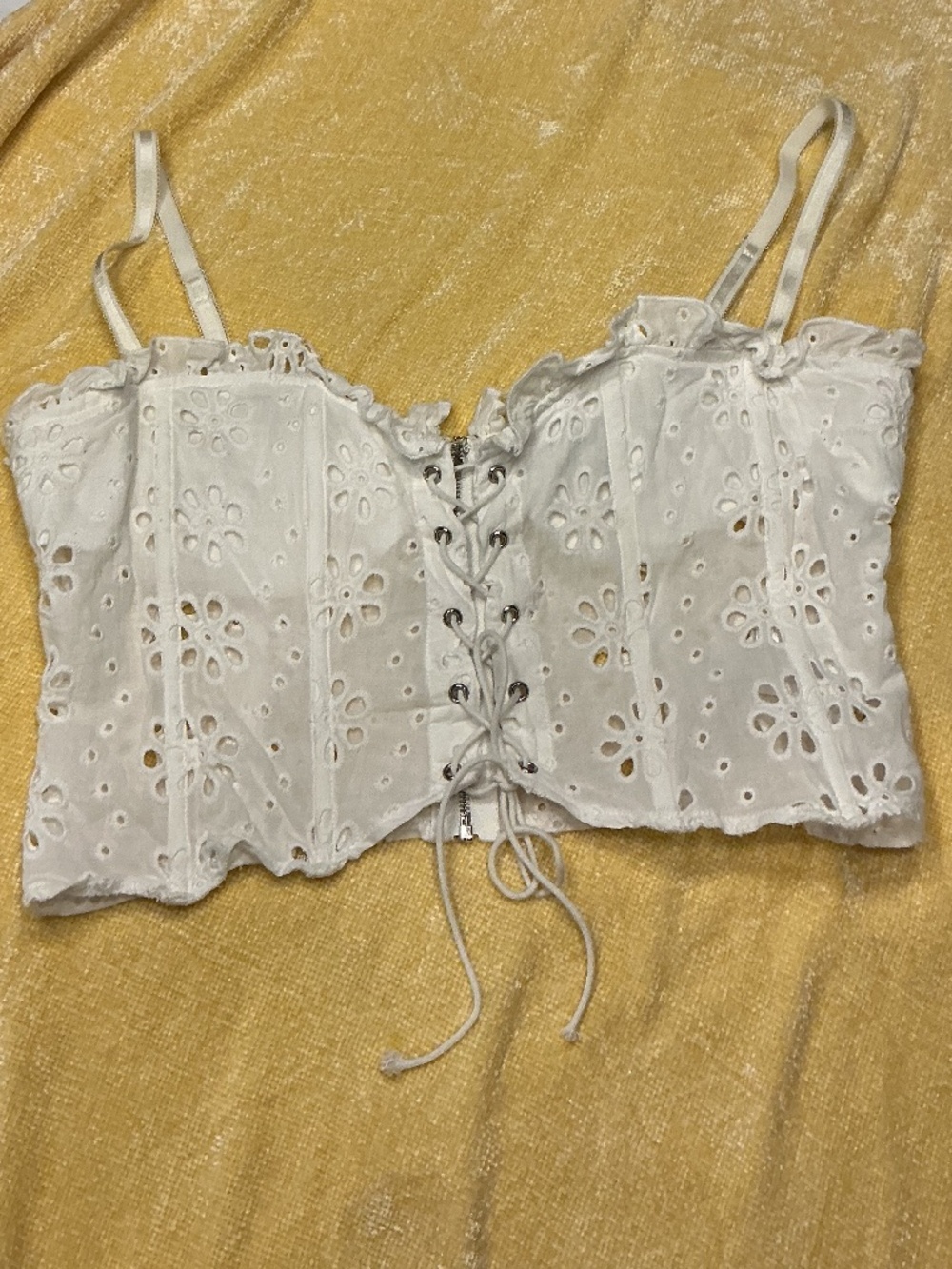 WHITE FOX Corset Top (size: M)